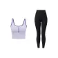 Photinia Purple Tank Top+Starburst Black Pants