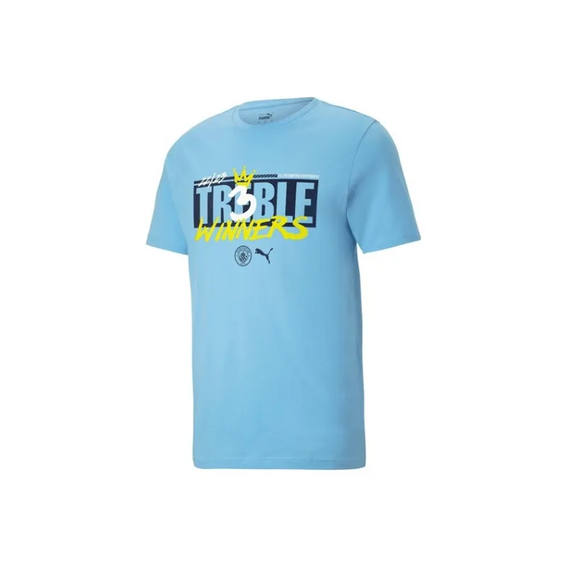 PUMA Manchester City T Shirt Men's Light Blue-0
