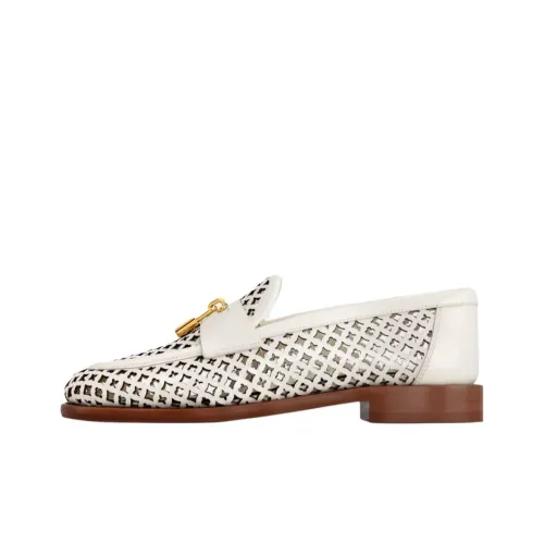 LOUIS VUITTON Chess Loafers Women's White