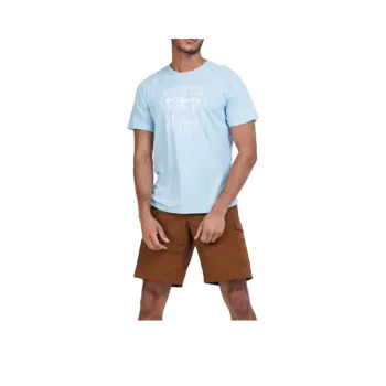Columbia Bluff Mesa T-Shirts Men Sky Blue