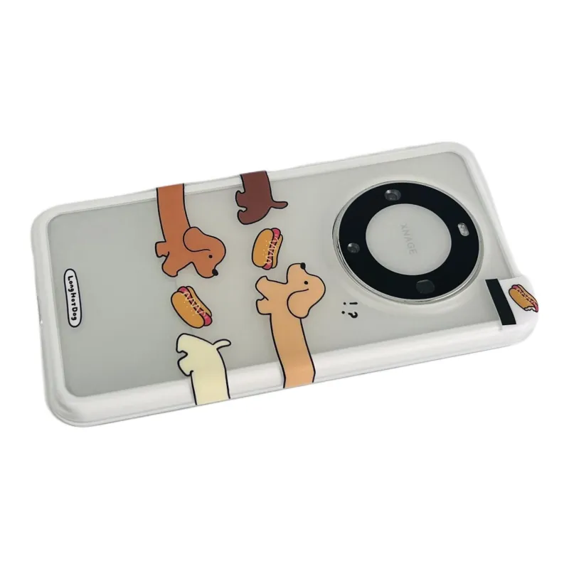 Wei Xin Acrylic Material 2 in 1 Hot Dog Dachshund Phone Cases Compatibility  Huawei Mate 70/60/50 Pro/Pura 70/70 Pro+-3