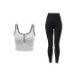 White Tank Top+Starburst Black Pants