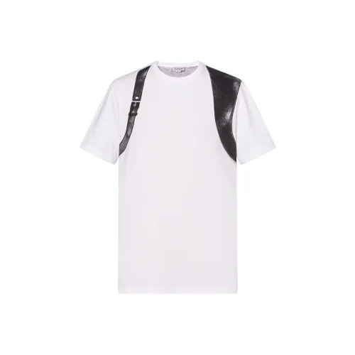 Alexander McQueen Buckle detail Panelled T shirt