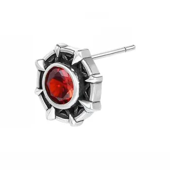 ZWU 925 Silver Needles Stud Earrings Unisex