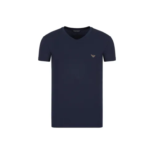 EMPORIO ARMANI Two pack Of Asv Fitted Loungewear T shirts In Soft touch Eco viscose