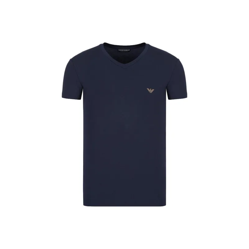 EMPORIO ARMANI Two pack Of Asv Fitted Loungewear T shirts In Soft touch Eco viscose-0