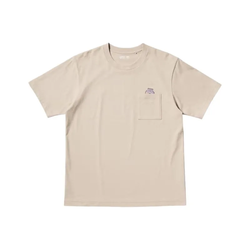 UNIQLO Detective Conan Co branded T Shirts Unisex Beige-0