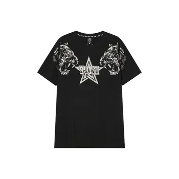 TCH T Shirts Unisex Black With Silver Logo