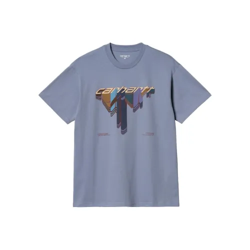 Carhartt WIP SS24 S/S Diagram Script T Shirt T Shirt Men's Blue