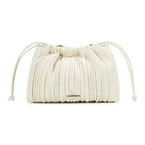 CALVIN KLEIN Synthetic Material Crossbody Bag Medium Size Women's Lily White
