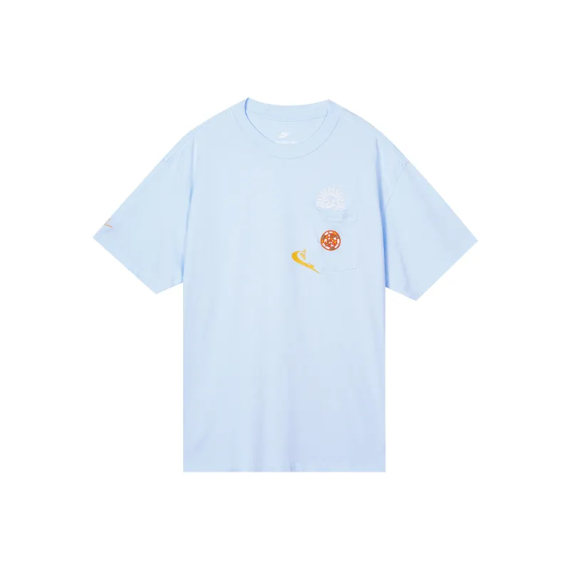 Nike T Shirts Men Blue-0