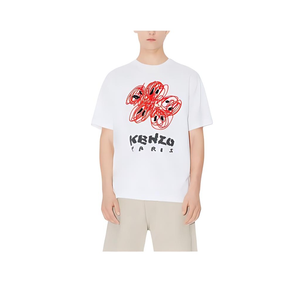 KENZO【送料/関税込】DRAWING VARSITY CLASSIC T-SHIRT KENZO Drawn Varsity Crewneck T-Shirt M - POIZON