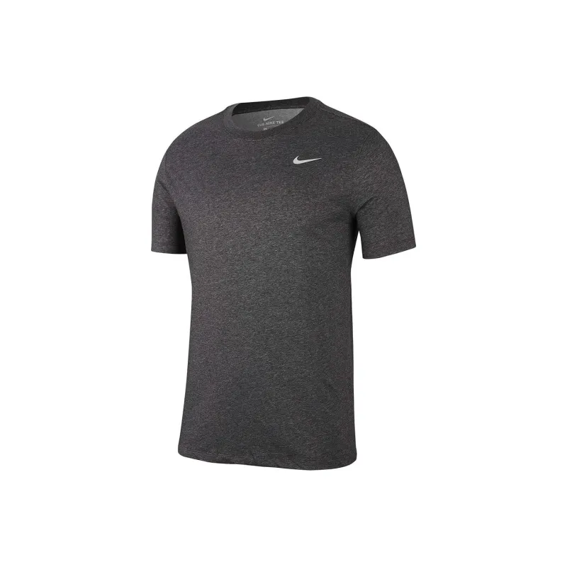 Nike T Shirts Men Black Heather Flower-0