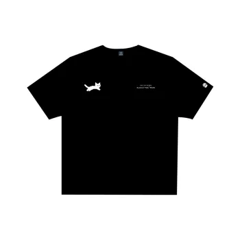 Black Cat Pixel T Shirts Men Black
