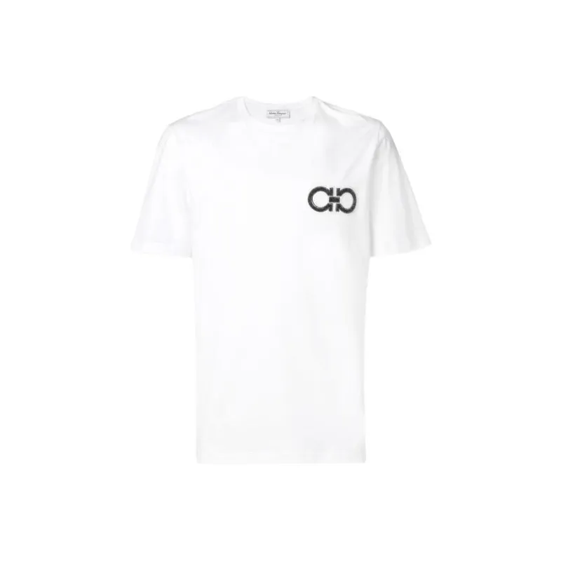 Ferragamo T-Shirts Men White-0