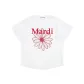 White Red Print