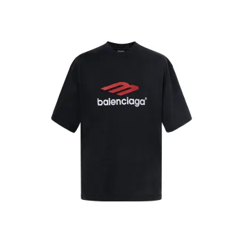 Balenciaga 3B Sports Icon FW23 T Shirt Loose Fit Style Unisex Black