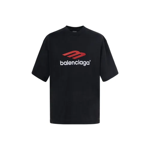 Balenciaga 3B Sports Icon FW23 T Shirt Loose Fit Style Unisex Black