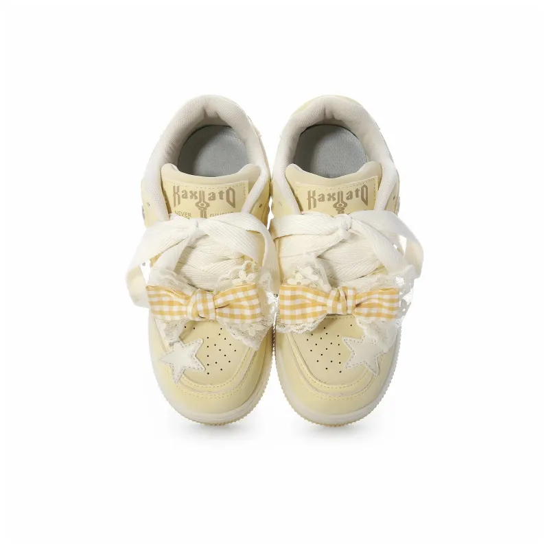 KAAVER OTTO Skateboard Shoes Women's Low Top White-20