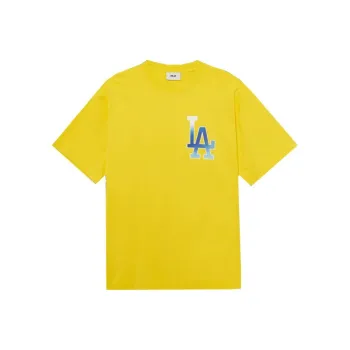 MLB Los Angeles Dodgers T Shirts Unisex Yellow