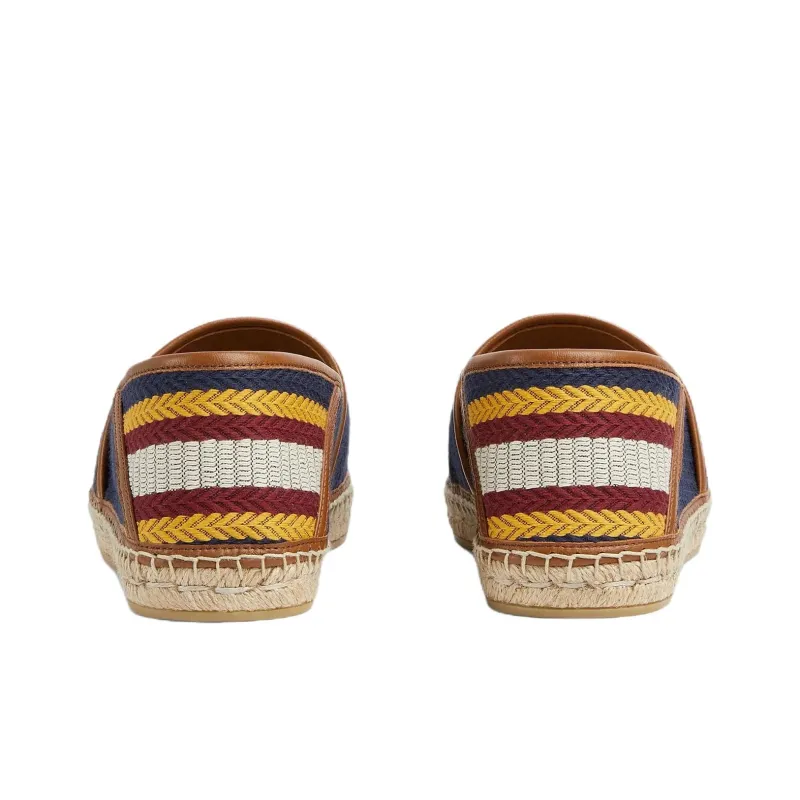 GUCCI Alonso Espadrilles 'Script Blue Multi Color'-4