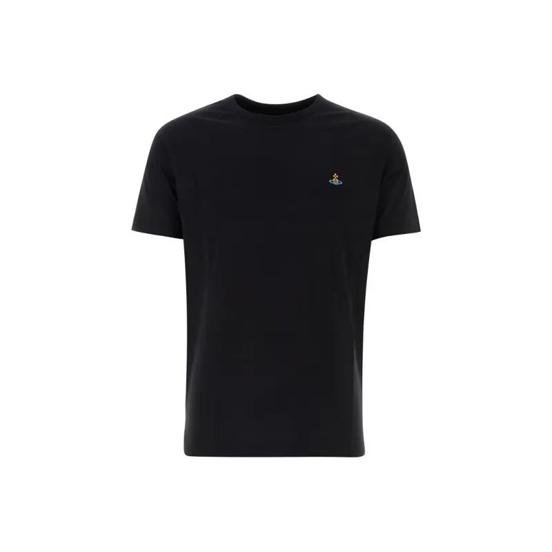 Vivienne Westwood Logo Embroidered Crewneck T Shirt-0