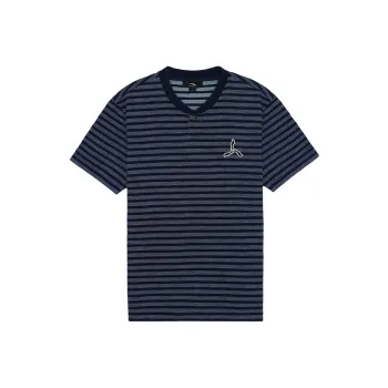 LI NING 1990 T Shirts Men Dark Iris Blue