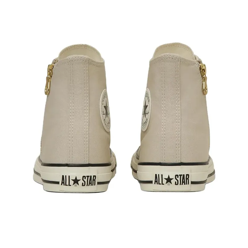 Converse All Star Anti Slip Wear Resistant High Top Canvas Shoes Unisex Beige-4