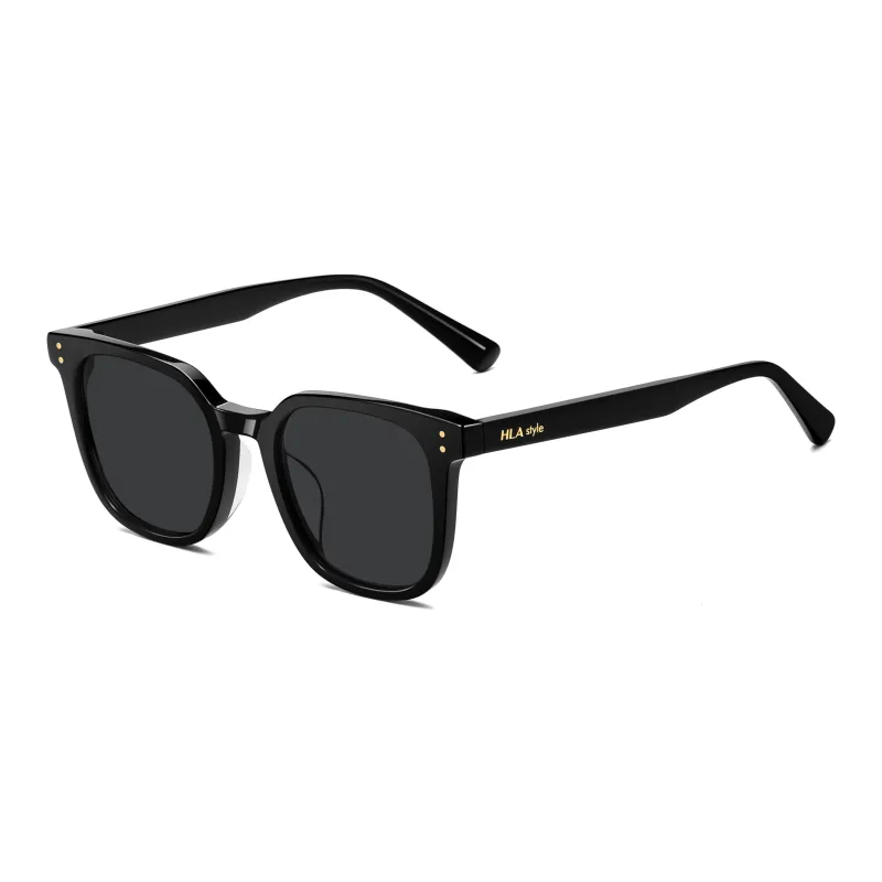 HLA Plate Frame Square Sunglasses Unisex-4