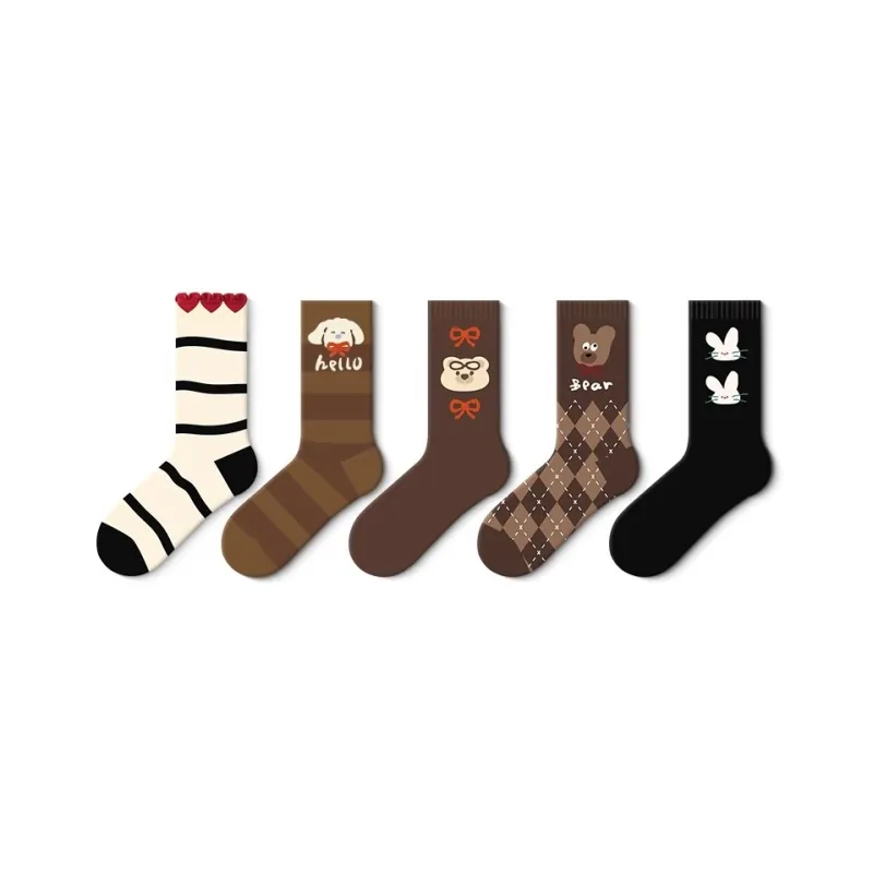 JKN Mid Calf Socks Women's 5 Pack-20