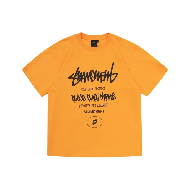 Suamoment Sports Casual Heavyweight Short Sleeved T Shirts Unisex-20
