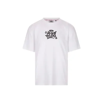 GCDS Graffiti print Cotton T shirt