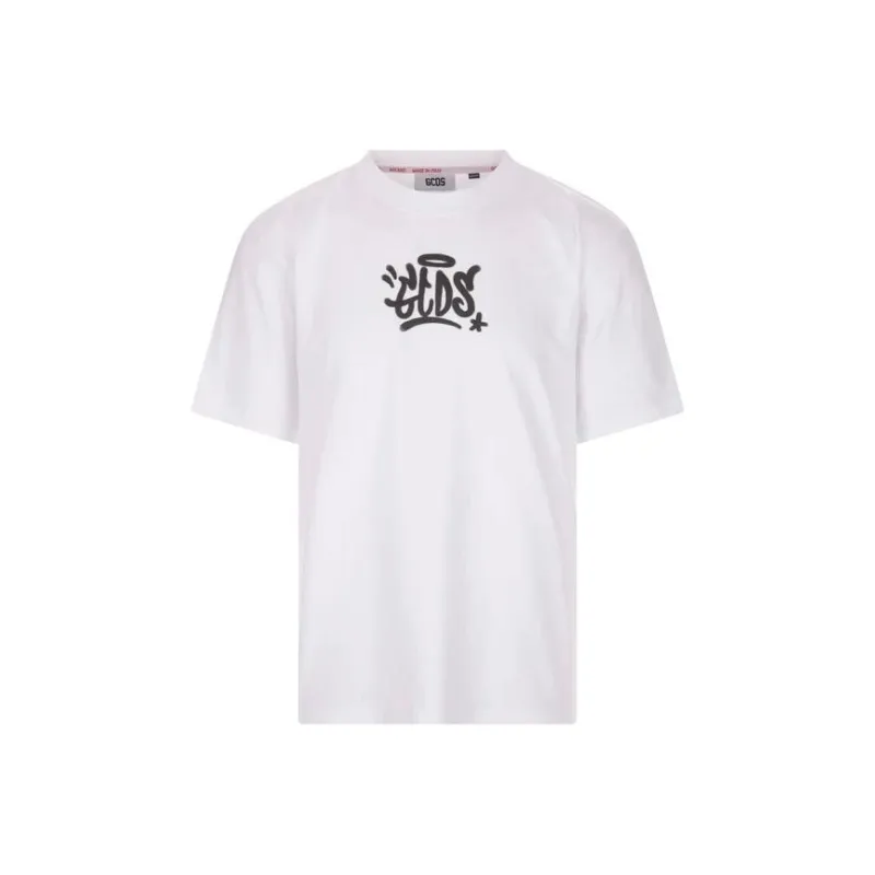 GCDS Graffiti print Cotton T shirt-0