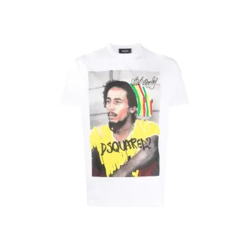 DSQUARED 2 Graphic Printed Crewneck T Shirt