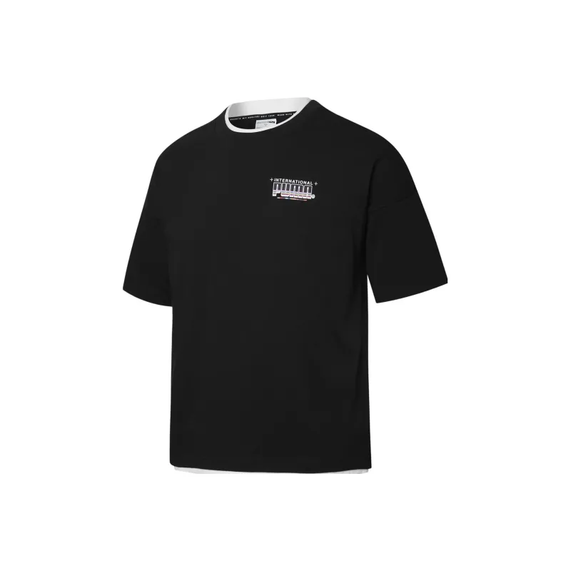 PUMA Set-in Sleeve T-Shirt Unisex Black-0
