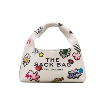 MARC JACOBS Cow Leather Handbag Mini Unisex White