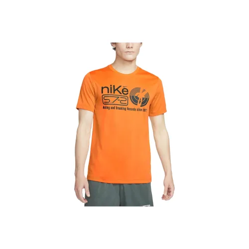 Nike Dri FIT T Shirt Men's Bright Orange