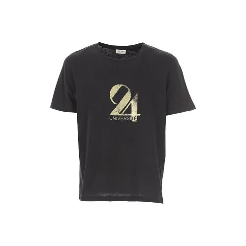 SAINT LAURENT T Shirts Men Black