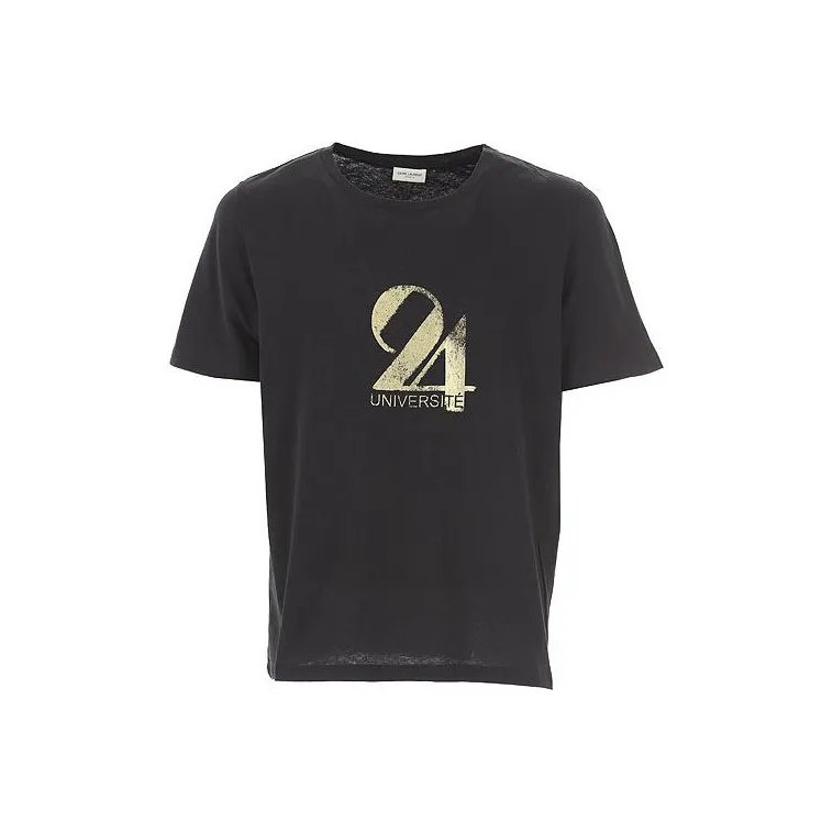SAINT LAURENT T Shirt Men's Black-0
