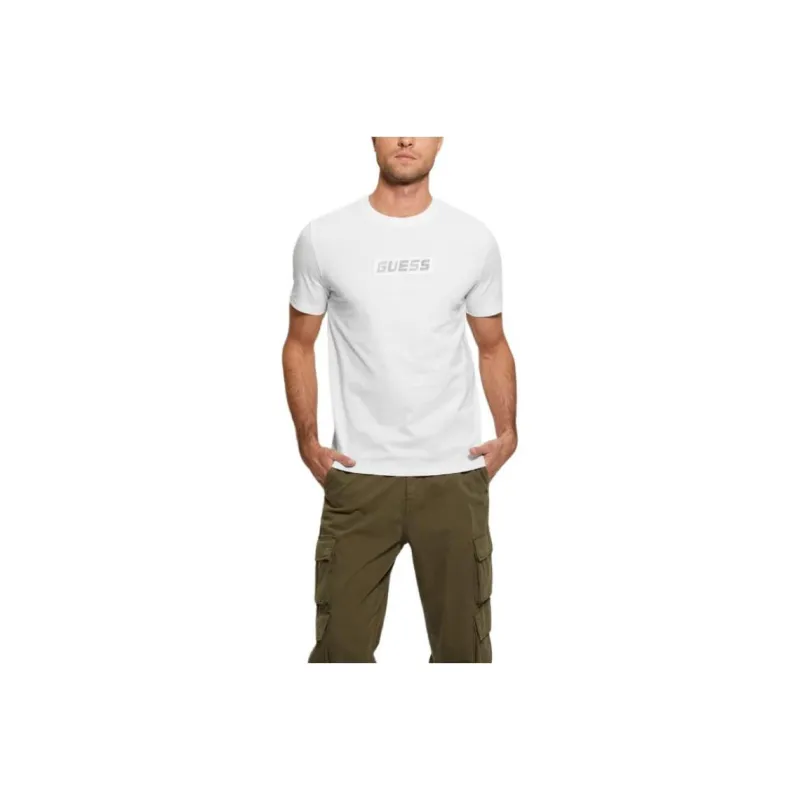 GUESS Eco Calvin Active Tee T-Shirt Men's White-0