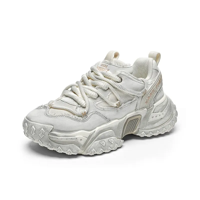 FAIRWHALE Anti Slip And Wear Resistant Height Increasing Low Top Chunky Sneakers Men's-16