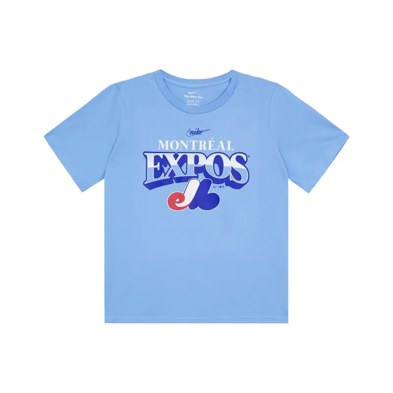 Mlb X Nike T Shirts Men Sky Blue-0
