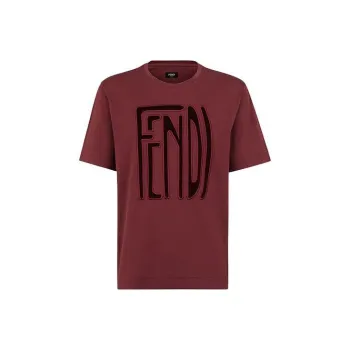 FENDI T Shirts Men Red