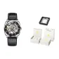 Black Leather Jet Black Dial[Luxury Box]