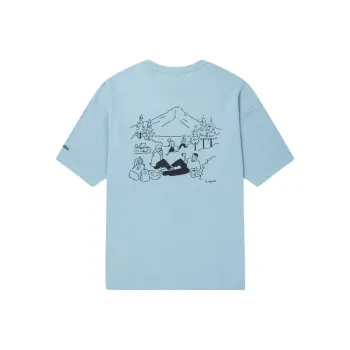 Columbia X Long Field Male Co-titled Series T-Shirts Unisex Blue