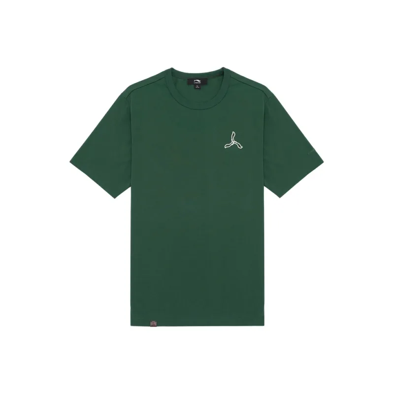 LI-NING 1990 Classic Collection T-Shirt Men's Spruce Green-0