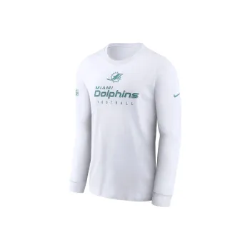 Nike Miami Dolphins Sideline Team Issue Men's Nike Dri FIT Nfl Long Sleeve T Shirt