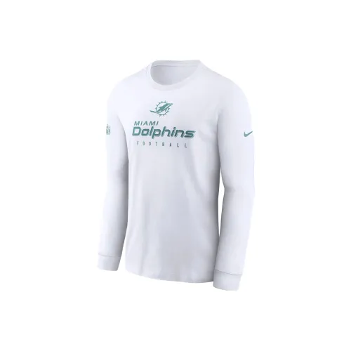 Nike Miami Dolphins Sideline Team Issue Men's lobster nike Dri FIT Nfl Long Sleeve T Shirt