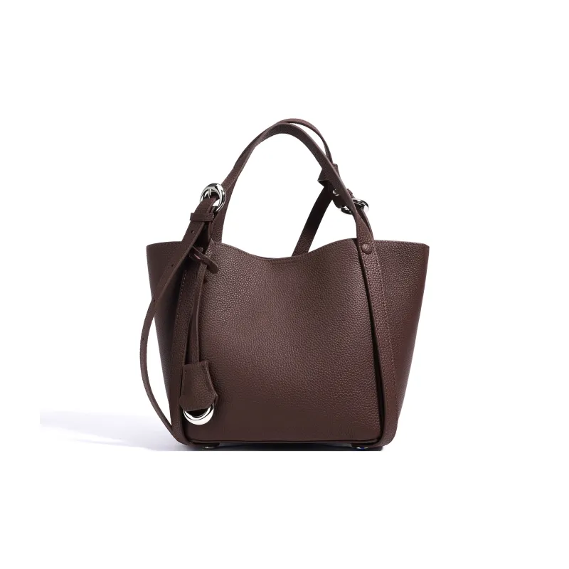 COURONNE Top Grain Cow Leather Handbag Women's Multicolor-2
