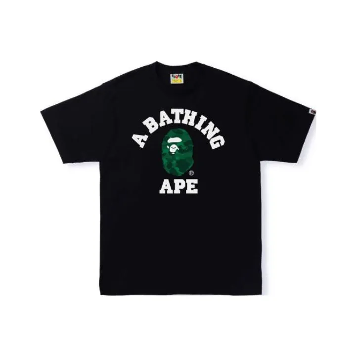 Bape Reflector Color Camo College T Shirt-0